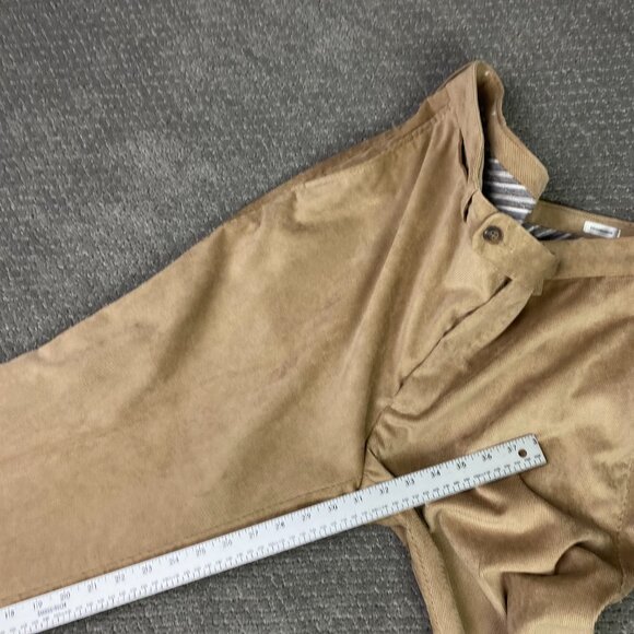 Peter Millar Nanoluxe Corduroy Pants Men's 34 x 31 Tan Brown Golf Chino B91 - Picture 12 of 13